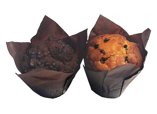Sweet Box (Schoko-Muffin, Blaubeere-Muffin)